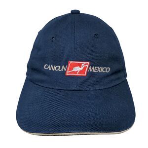 Cancun Mexico Slideback Hat Blue One Size Adjustable Embroidered 6 Panel AG